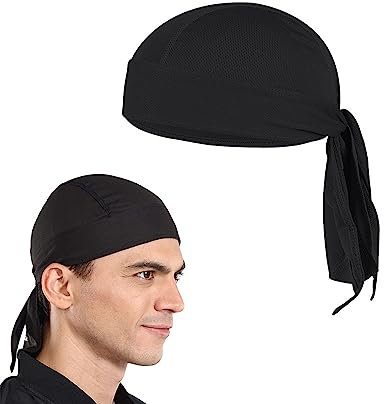 RY-EARL Piratentuch Bandana Cap Fahrrad Kopfbedeckung Motorrad Kopftuch unter Fahrradhelm Piraten Tuch Pirat Sommer schnelltrocknende Sport Hauben für den Außenbereich