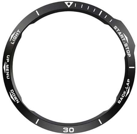 AXPTI Für Garmin Fenix 6X/6X Pro/6X Sapphire 5 6 Uhr Lünette Edelstahl Skulpturierte Zeiteinheiten Klebstoff Anti-Kratz-Abdeckung Ringe, For Fenix 6X-6X Pro, Achat
