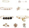 9 pièces Broche femme vetement broche fixe anti exposition épingle à nourrice vetement épingle à nourrice bijoux Épingles de sûreté