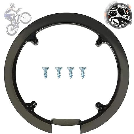 Couvercle de Protection de Pédalier Plateau Protection Chain Vélo Vélo Chaîne Garde de Roue Vélo Couvre-chaîne en Plastique Pedalier Vélo en Plastique avec 4 Vis pour 42 44 Dents Vélo VTT (4 Trous)