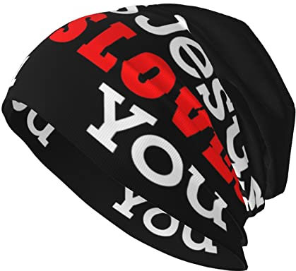 942 Beanie Mütze Jesus Liebt Dich Kopfbedeckung Klassische Beanie Mütze Für Herren Und Damen Multifunktionale Nachtmütze, Für Winter, Skifahren, Herbst