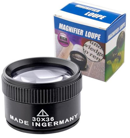 dshyuauoci 30X Lupe, Uhrmacherlupe Taschenlupe für Juwelier Reparatur von Uhren das Sammeln von Münzen Schwarz