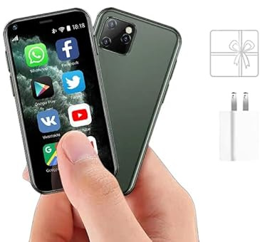 Truely Smartphone XS11 Desbloqueado, tamaño Mini, Android, 2,5, Tarjeta Ultrafina (Verde, 2 GB + 16 GB)