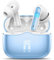 Bluetooth Kopfhörer, Kopfhörer Kabellos Bluetooth 5.3 In Ear Kopfhörer mit 4 ENC Mic, Kabellose Kopfhörer Tiefer Bass 40Std Wireless Earbuds Noise Cancelling, IP7 Wasserdicht, LED-Anzeige, Blauer See