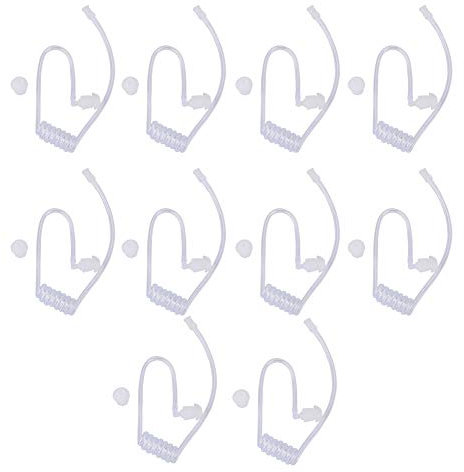 Yosoo Health Gear Lot de 10 Tubes de Bobine Acoustique de Rechange pour écouteurs de Talkie-walkie, Casque Radio Bidirectionnel – Doux et Confortable, Léger, Permet à L'utilisateur D'entendre dans