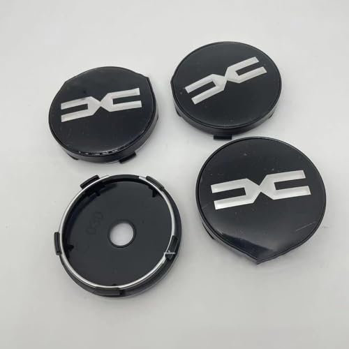 DOFFO 4 Stück Nabendeckel für Dacia 56mm 60mm Felgendeckel Radnabendeckel Felgenkappen Radnabenkappen Wheel Caps Nabenkappen Radnabenabdeckung,B-60mm