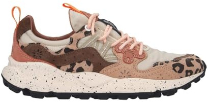 FLOWER MOUNTAIN Yamano 3 Uni-Sneaker aus Wildleder/Druck/Nylon in Beige-Milch-Hellbraun