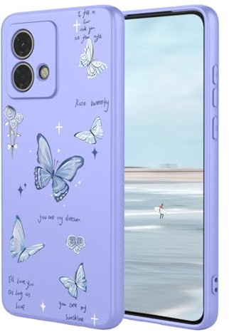 UPLAI Funda para Motorola Moto G84 5G, Ultra Delgado Sedoso Silicona Líquida Antigolpes Carcasa con Pintura 3D, Premium Suave Forro Fibra, Elegante Lindo Estuche Caso. P8