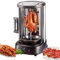 DHMYDPDZ Horno Asador Vertical De Encimera,21lhorno Eléctrico Giratorio Sin Humo,1380w,Bajo Consumo con Puerta Resistente Al Calor,Adecuado para Tacos,Kebabs Doner Carnes Parrilla