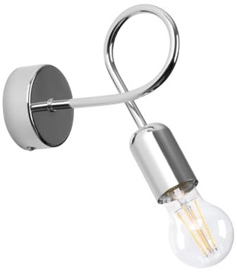 SOLLUX lighting - Kronleuchter - Hängelampe LED - Pendellampe SUPEŁ - Pendelleuchte - Hängelleuchte LED - Niedriger Energieverbrauch - E27, 3x max 15W LED, ~230V, 50Hz, IP20 - Chrom - 25x8x20cm