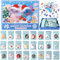 yumcute Advent Calendar 2024 Jigsaw Puzzle for Kids Christmas Cartoon Puzzles in 24 Bag 24 Days Christmas Countdown Jigsaw Puzzles for Home Wall Decor Xmas Gift for Girls Boys 500 Pieces