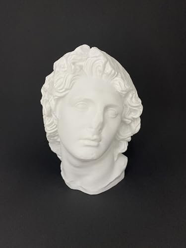 Statue Alexander die große Büste, König Alexander von Makedonen, General Alexander der Große, 20 cm Skulptur