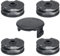 COEWUR 4 Pezzi Bobina a Filo per Tagliabordi Rocchetto Filo Tagliabordi Ø1,6mm Bobina Ricambio Decespugliatore per Parkside PRTA 20-Li A1/B1/B2/C3 PRT 300 A1 PRT 550 A1/A3 (con 1 Tappi)