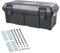 Deichselbox Daken Blackit 0 611x310x247mm Werkzeugkasten Anhänger Transportkiste aus Kunststoff Unterbaukasten (Mit V-Deichsel-Halter)