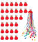 Tagtight 30 Pack Luftschlangen Bunt Bombe Luftschlangen zum Werfen Per Hand, Luftschlangen Geburtstag, Konfettikanone Papierknallbonbons Luftschlangen Geburtstag Feiern, Hochzeit, Gastgeschenke