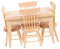 TOYANDONA 1 Satz Tisch Und Stuhlmodell Mini Esstisch Puppenhaus Bausätze Zum BAU Eines Ausgefallenen Puppenhauses Mini Sofa Möbeldekor DIY Für Kleinkinder Puppenhausmodell Aus