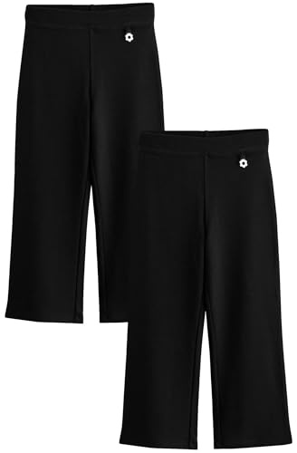 NEXT Mädchen Stretch-Jerseyhose im Bootcut, 2er-Pack