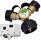 Diviseur de Bouteille de Propane - Raccord Double pour Bouteille de Gaz avec Manomètre,Robinet d'Arrêt en Laiton Accessoires Poêles Anti-Fuite pour Chauffages Camping-Barbecues