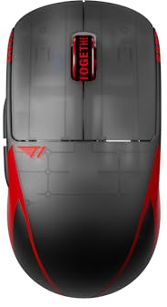 Pulsar Gaming Gears X2 Crazylight Souris Gaming sans Fil, Mini, T1 (Noir) | Ultralégère 1.27 oz (36g), Symétrique, Côtés plats, Bosse arrière modérée, Prise Fingertip/Claw, XS-1, 32K DPI, 8K