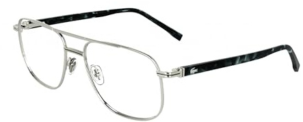 Lacoste Men's Frame L2302 N 045 Silver 57/18/145