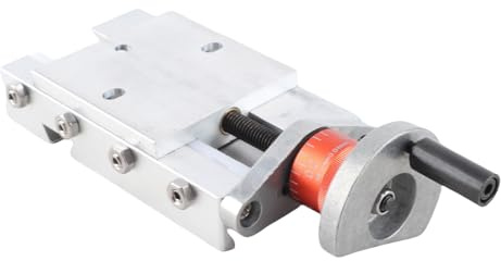 Metall-Kreuzschlittenblock Z008M, hochwertiger, langlebiger, präzisionsgefertigter Drehachsen-Y-Z-Schlitten für CNC-Fräsen, Eisen-Aluminium-Legierung, 32 mm Hub, 11,8 x 5 x 2 cm
