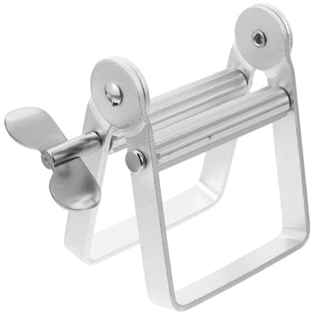 Exprimidor Pasta de Dientes, Exprimidor de Tubos Soporte Acero Inoxidable 304, Dispensador de Pasta Dental, para Todos Los Tubos Tinte para El Cabello Colorante Cosmético, Crema de Manos