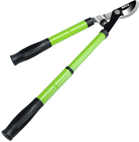 AIRAJ Troncarami Telescopico 43-60 cm – Lama Acciaio SK5 Alto Carbonio, Taglio 3,5 cm – Cesoie Bypass Professionale, per Rami Secchi/Umidi, Arbusti, Alberi | Giardinaggio e Potatura