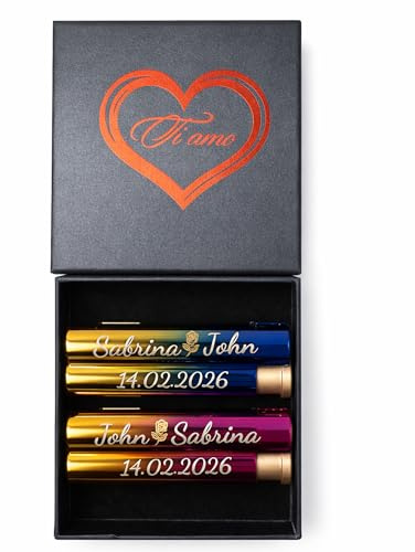 Personalisierte Feuerzeuge mit Gravur | Rose oder | Geschenke für Frauen,Muttertagsgeschenke | Valentinstag | Jahrestag