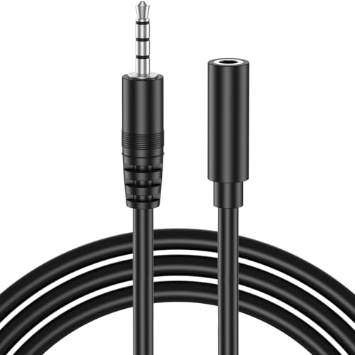 Jack Audio 1M, Victeck Nylon Tressé Jack Stéréo Câble 3.5mm Mâle vers Femelle d'extension câble Compatible avec Casque iPhone Samsung Ecouteurs Haut-parleurs PC Tablettes Lecteurs MP3 et Plus (1M)