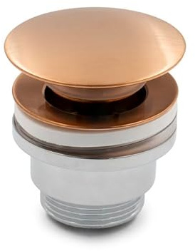 Válvula Click Clack Universal para Lavabo | Sistema Push | Sin Rebose | Latón Macizo (Cobre)