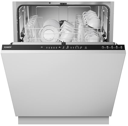 Candy Integrated Dishwasher, 13 Place Settings, Black, D Class | Half Load, CIP 3D9E0B-80
