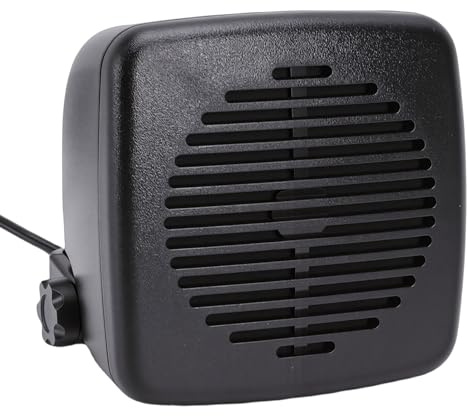 Jectse 5W 3.5Mm Car External Speaker, with 3.5Mm Jack Mini Portable Speaker for MotoTRBO Most CB Radio, Ham Radio, Mobile Transceivers