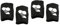 2Pairs Black Athletics Kettlebell Handgelenkschutz Brace Strap