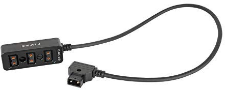 HangTon D-tap 1 auf 3 Triple Power Splitter Kabelbox, D-Tap-Stecker auf Buchse, 3 Port-Verteiler für Ronin 2 und V-Mount Akku (schwarz)