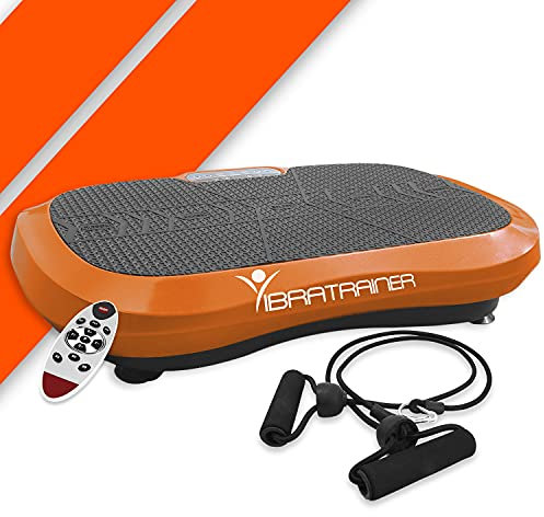 Bonplus BP | Plateforme Vibrante Fitness | Vibratrainer | 99 Niveaux D'intensités | Télécommande | Inclut 2 Bandes élastiques | 5 programmes