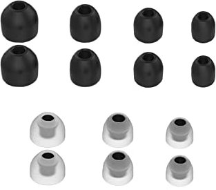 Adhiper 7 Pairs WF-1000XM4 Silicone Ear Plugs Accessories Compatible with Sony WF-1000XM3 WF-1000XM4 Headphones Silicone Replacement Ear Plugs in-Ear Headphone (Black)