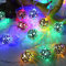 EONANT Discokugel-Lichterkette, 1,5 m, 10 LEDs, batteriebetrieben, für Innen- und Außenbereich, Terrasse, Party, Hof, Dekoration (Mehrfarbig)