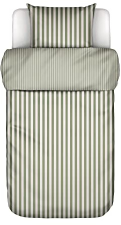 Marc O'Polo Bettwäsche Mikkeli Sage Green 135x200 + 1x 80x80 cm