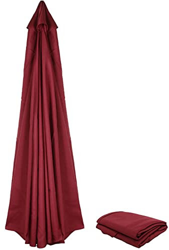 KDHKDFN Toile Parasol pour Parasol Déporté 3x3 8 Baleines De 142-147 Cm Environ De Long Chacune(Color:Rouge)