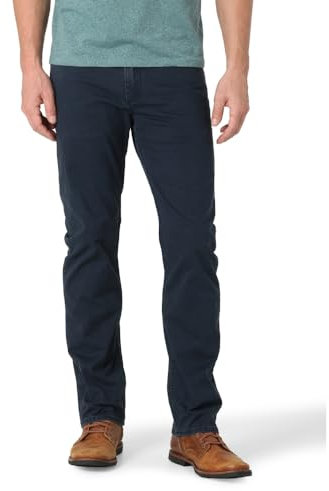 Wrangler Authentics Jean Coupe ajustée à Jambe Droite, Saphir foncé, 32 W/34 L Homme