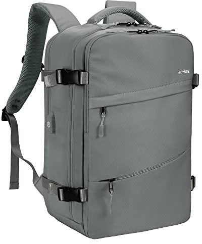HOMIEE Reiserucksack Damen, Handgepäck Rucksack,15,6 Zoll Laptop Rucksack für Arbeit Schule Wochenende Reise, Sportrucksack Casual Daypack Schultasche, Kabinengröße