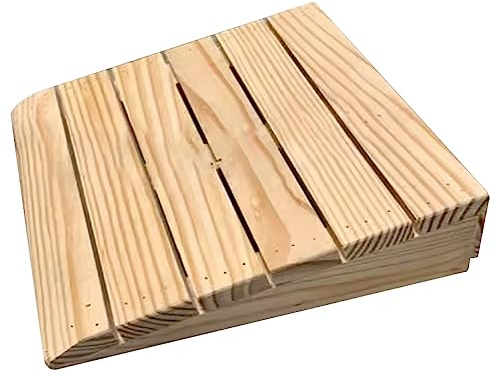 Gtzly Solid Wood Curb Ramps, 7-15 cm Rise Portable Non-Slip Threshold Ramps For Garage, Patio Door Shed, Loading Dock, Driveway Wheelchair Sidewalk (Size : 30x30.8x9cm/12x12x3.5in)