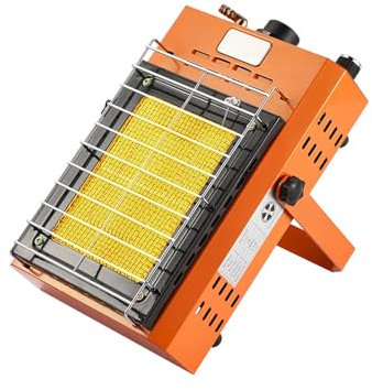 VducK 2 in 1 Gasherd, Tragbarer Kocher für Camping Outdoor Heizung Multifunktionale Gasheizung Wärmer für Winter Outdoor Angeln