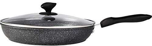 SHOUKAII ,Casseruola Padella Nessuno Stick Domestico Cucina Portatile Fornello Griglia Padelle con Coperchio Pentole Wok