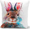 KUNQIAN Kissenbezug Hasen Ostern Kissen deko Geschenke für sofakissen kissenbezüge dekokissen couchkissen kissenhülle Sofa gartenmöbel Balkon Wohnzimmer Zimmer zierkissen 40x40cm