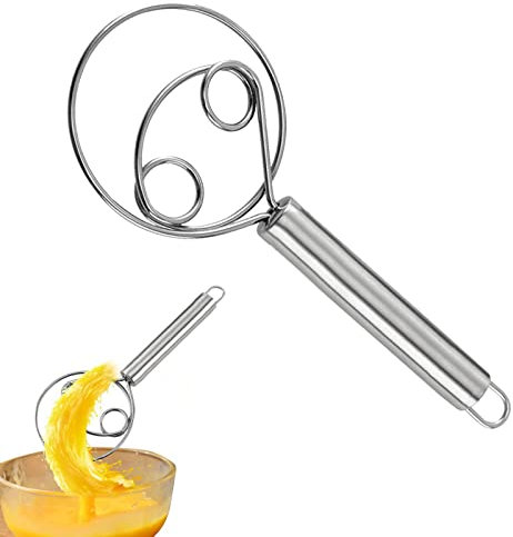 Frusta per Pasta Danese, Frusta Danese Acciaio Inox, Frusta per Impastis Professionali Pane, Frusta da Cucina Acciaio Inox Professionale, Frusta Danese per Impastare Pane per Impasto Torta Pizza