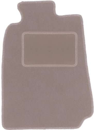 Wielganizator Automatte – Passend für Mercedes CLK W208 Coupe 1997-2003 – Velours – Autozubehör - Auto Fußmatten – Fußmatte Auto – 1-teilig - beige
