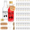 OurWarm 50PCS Airtight Shot Bottles with Caps, 1.7oz/50ml Empty Plastic Mini Liquor Bottles with Funnels Tags and Twine for DIY Juice Wine Alcohol Homemade Spirit Bottles Birthday Wedding Party Favors