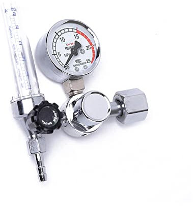 LEPREM CO2-Regleranzeige 0-25MPA Argon Regulator CO2 Durchfluss-Meter-Gasregulatoren Durchflussmesserschweißmessgerätiger Druckreduzierter für selbst gebrautes Fassbier