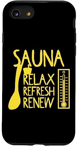 Hülle für iPhone SE (2020) / 7 / 8 Sauna Relax Refresh Renew Saunameister